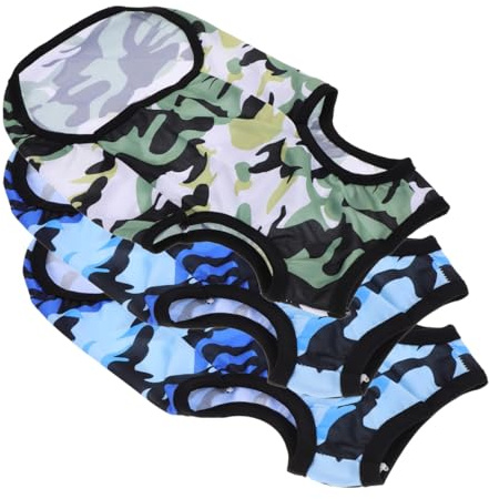 DIYEAH 3 Stück Teiliges Camouflage Atmungsaktiv Winddicht Leichter Welpen hundebekleidung für Kleine Hunde und Outdoor spaß in Frühling und Sommer