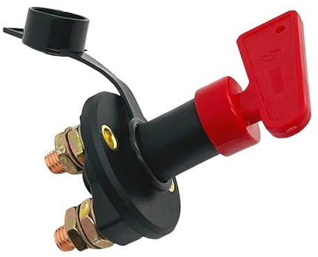 12V 100A Baterie Trennshlter Haptstrmschalter, Hochwertiger Batterieschalter Zur Isolierung Des Elektrischen Systems Für Fahrzeug, Boot Und Auto, Batterietrennschalter, Trennschalter Batterie Traktor