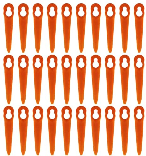 CATZUM Lame di Ricambio 30 Pezzi in Plastica per Decespugliatore e Tagliaerba a Batteria, compatibili PCut 2-2, 3-2, FA 45. Per un taglio preciso e massima durata.