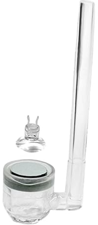 AMSLSIU Aquarium Kohlenstoffdiffusor CO2 Diffusor zur leisen Anreicherung des Wassers in Aquarien. Multifunktionaler Kohlenstoff Sauerstoffdiffusor für Aquarien, Klar, 15x70mm