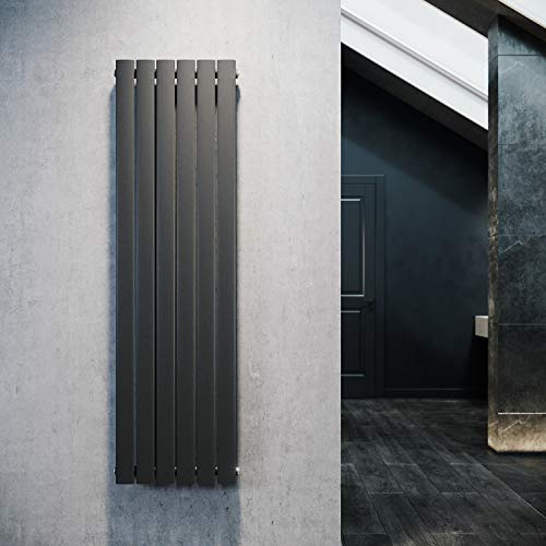ELEGANT Badheizkörper Flach Vertikal Einlagig 1600 x 462 mm | Antrazit,Flach, Vertikal, Einlagig für Badezimmer