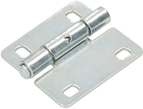 KOTARBAU® Lot de 2 charnières en tôle - 70 x 62 mm - 2 ailes - Pour porte sectionnelle - 2 battants - En acier galvanisé robuste