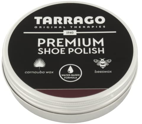 Tarrago | Cirage à chaussures haut de gamme 50 ml | Pâte de cirage pour chaussures de qualité supérieure | Pour réparer le cuir, le cuir synthétique et le caoutchouc (Bordeaux 11)