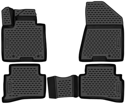 Element 3D Gummimatten Set passend für Hyundai Tucson | Mk3, 2015-2021 | 100% passgenaue Auto Fußmatten, robuste Universal Fußmatte Auto, Gummimatten Auto, Auto Fussmatten Gummi, Auto Gummimatten