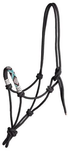 WALDHAUSEN Knotenhalfter Pearls, Pony, schwarz