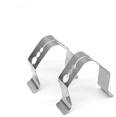 BBQ Thermometer Probe Bracket, 2PCS Meat Thermometers BBQ Clip, for Smoker Grill Oven Ambient Probe Holder Thermometer Grill Clip Universal Accessories