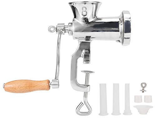 Picadora de carne, picadora de pollo con manivela manual de acero inoxidable, picadora de carne manual, máquina trituradora para todas las carnes