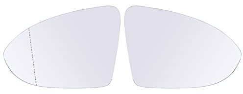 Doo Engy Spiegelglas Ersatzspiegel Außenspiegel Glas Spiegel Ersatz Rückspiegelglas Seitenrückspiegelglas Ersatzglas Spiegelgläser beheizbar links und rechts für Golf 7 für Touran 5T