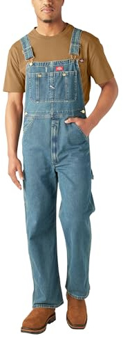Dickies, Herren, Denim-Latzhosen-Overall, Indigo