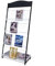 Mecent zeitschriftenständer Für Verschiedene öffentliche Ausstellungsbereiche,3 sheets A4 width prospektständer a4 prospekthalter mit Universalrädern (68×36×150CM)