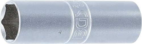BGS 2425 | Vaso para bujías Hexagonal | de Pared Fina | Cuadrado Interno | 12,5 mm (1/2) | 16 mm