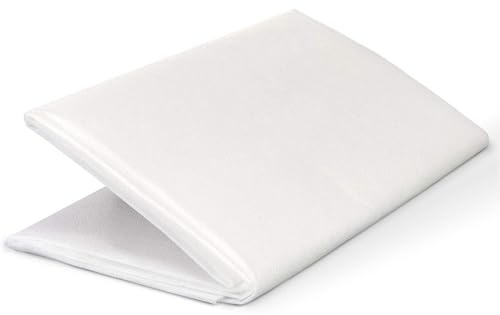 ZALHIN Entoilage Thermocollant, Entoilage Fusible Non Tissé Léger Tissu d Entoilage à Repasser pour Artisanat de Couture pour la Couture Le Matelassage l'Artisanat (Blanc, 100 cm de Large x 3 Mètres)