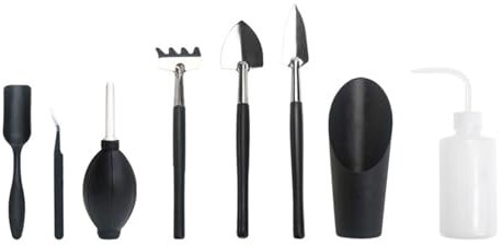 8 Pièces Mini Outils de Jardin Kit,Outils Succulentes,Ensemble Outils Jardinage,Outils de Bonsaï,Mini Outils De Jardinage,pour Les Plantes d'intérieur et Une Culture Professionnelle de bonsais