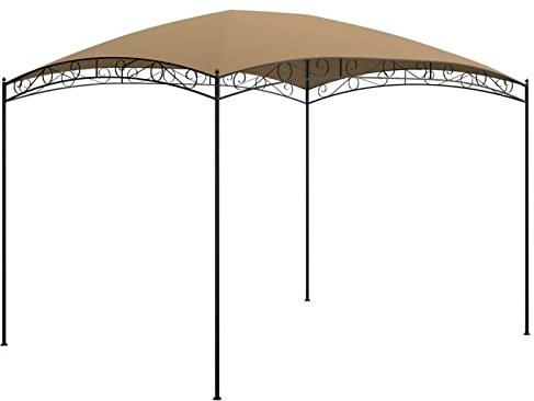 Mengtu Pavillon mit Dach Gartenzelt Partyzelt Festzelt Gartenpavillon Bierzelt Garten Zelt Wasserdicht & UV-Schutz für Terrasse GartenHof 3x4x2,65 m Anthrazit 180 g/m² Garten Möbel
