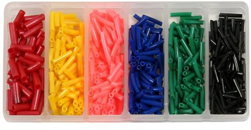 PRO Filstar Silikon Posenstopper Set 6 Farb Fach Sortiert Dia 1 bis 2mm | Farbtube - Color - Posenringe - Posen Stopper - Posenrohr - Angeln Posen Zubehör - Sport Set - Posen – Posensortiment
