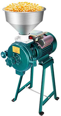 FLNOZAMZ Electric Mill Grinder Machine Grain Dry Feed Flour Milling Machine Cereals Grinder Rice Corn Dry Cereals Coffee Wheat (1500w)