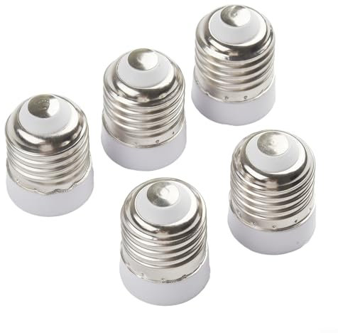 Lot de 5 adaptateurs pour ampoule LED E27 vers E17