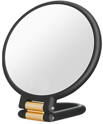 Vanity Magnifier Specchio da trucco illuminato a , specchio di ingrandimento regolabile su entrambi i lati | Specchio cosmetico portatile compatto con zoom 10x, supporto girevole per bagno Utente