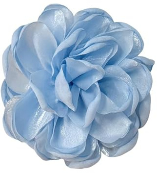 90mm Broche Fleur En Tissu - Grand Camélia Élégant - Accessoire De Costume, Robe Et Coiffure Pour Femme Et Homme - Idéal Pour Mariage, Cérémonie, Anniversaire Et Fête - Bijou De Mode