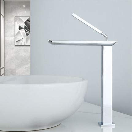 Brushed Brass Bathroom Sink Faucet - Hot & Cold Water Mixer Wall-Mounted Lavatory Tap for Stylish Washbasin and Sink Durable & Elegant Design by