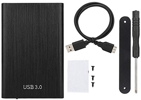 Ouitble Festplattengehäuse SSD Gehäuse 2,5 Zoll USB3.0-SATA-Gehäuse Externe Festplatten Gehäuse für SSD und HDD in Höhe 9.5mm 7mm Werkzeugfreie Montage