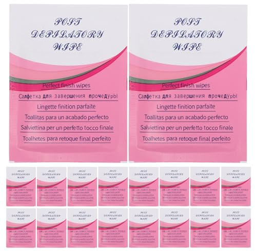 Toyvian Salviette Post-Ceretta Detergenti Olio 50 Pezzi per Rimozione Residui Cera e Cura Pelle Delicata Dopo Depilazione Viso e Corpo
