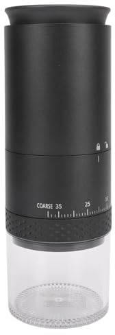 Jeffergarden Moulin à Grains de café électrique, Rechargeable par USB avec 38 Réglages Réglables pour café Expresso Goutte à Goutte, Moulin Portable Compact pour les Voyages à Domicile et au Bureau