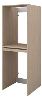 Vente-unique - Mueble para Lavadora Erkano - L 64.2cm x A 64.9cm x H 184.4cm - melamina - Color Natural Claro