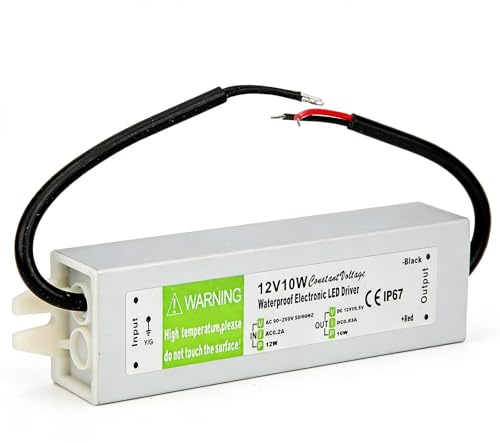 Transformador LED de 230 V a 12 V, 300 W, 25 A, fino, voltaje constante, fuente de alimentación, 12 V, ultrafino, transformador de bajo voltaje para tiras LED, exterior