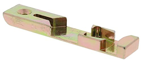 Weidtmann 026030 - Chapa de cierre basculante para ventanas de madera (galvanizada en amarillo) Réplica de ToniTec® duradera y resistente al desgaste como el original