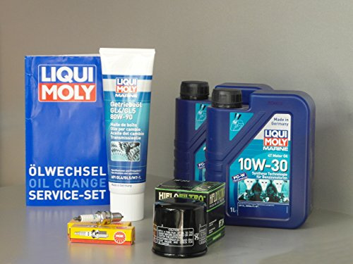 Wartungsset passend für Yamaha F20 F25 ab 2006 mit Öl Ölfilter Getriebeöl und Zündkerzen