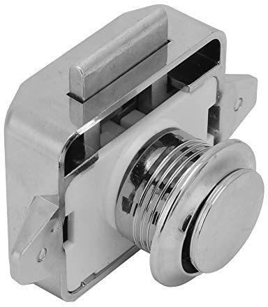 FTVOGUE 3 unids Puertas de Bloqueo de Botón Pulsador Cajón Puerta Catch Lock Latch Perilla para Caravana Gabinete Barco Yates Coches Muebles