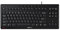 CHERRY STREAM KEYBOARD, Tastiera con filo, Layout per l'Unione Europea (QWERTY), Battitura estremamente silenziosa, Sensazione di digitazione unica, Design piatto, Colore nero