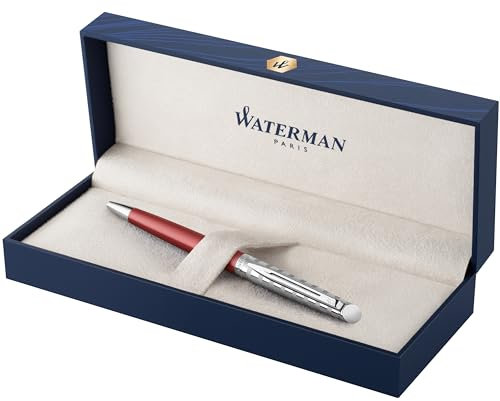 Waterman Hémisphère Kugelschreiber, Hemisphere French Riviera Collection, Le Club Red, mittlere Spitze, Geschenkbox