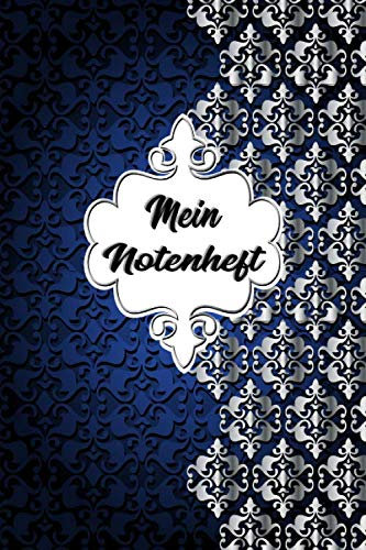 NOTENHEFT: Din A5 für Anfänger und Fortgeschrittene / Blanko NotenBlock / Leere Notenzeilen / Notensystem / für die Schule / Komponist