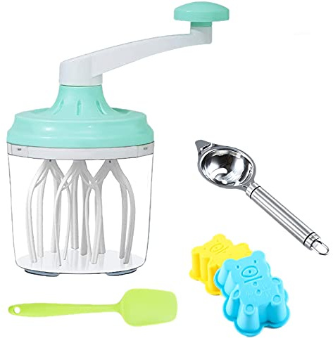 Batteur à main, mélangeur de crème, fouet, batteur à main, ustensiles de cuisine, batteur de cuisine, accessoires de batteur à main，Conception de réduction du bruit (Définir un)