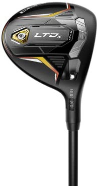 Cobra Golf 2022 LTDX Fairway Matte Black-Gold Fusion (Men's, Left Hand, Project X, Stiff Flex, 3w-15)