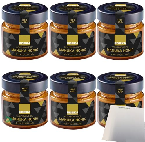 usy Bundle für Edeka Genussmomente Manuka Honig 6er Pack (6x125g Glas) + usy Block