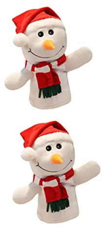 Toyvian 2stücke Mini Fingerpuppen Interaktives Kuscheltier Für Spielzeug Für Kreative Erzählungen Und Weihnachtszeit Fördert Frühes Lernen