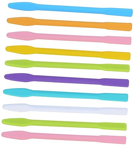 POPETPOP 30pcs Silicone Stir Sticks Mask Mixing Palette Facial Mask Stirring Sticks for Diy Beauty Random Color
