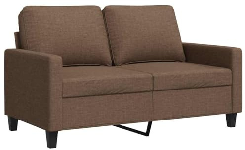 vidaXL 2-Sitzer-Sofa Braun 120 cm Stoff