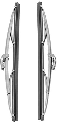 2Pcs Balais D'essuie-glace Hydrofuges, 12po/30,48cm Balais D'essuie-glace Avant Essuie-glaces Polis en Acier Inoxydable Balais D'essuie-glace Silencieux Universels pour Voiture Automatique