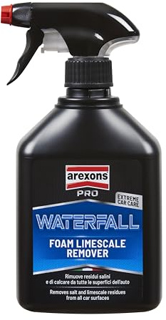 Arexons Car Care Pro WATERFALL - Anticalcare, Fase di Prelavaggio, 500ml | Decontaminante Acido in Schiuma, Rimuove Residui Salini e di Calcare dalle Superfici