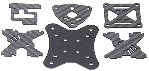 XYWOPO Radstand 220mm 4mm Arm Carbon Rahmen Kit Racing Drone Quadcopter FPV Martian II Quadrocopter-Rahmenarme (Color : Accessories Kit)