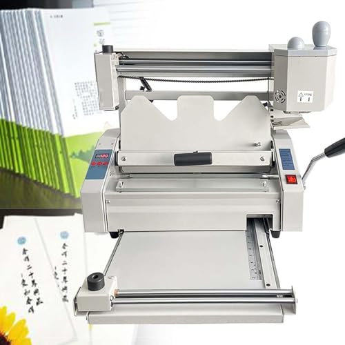 DDZJTPP A4-Buch-Desktop-Bindemaschine, Kabellose Klebe-Buchbindemaschine, Manuelle Heißklebe-Buchbindemaschine Mit Fräsrücken, Rauerer Bindemaschine Für Papierbücher, Alben, Notizbücher