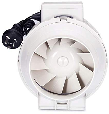 SaryEdge Ventola canalizzata, Ventola Booster per Condotto Rotondo da 5 Pollici, Ventola di Scarico estrattore d'Aria Ventilazione a Basso Rumore Silenzioso