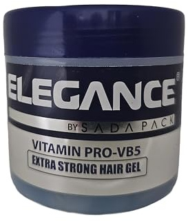 Elegance Strong Hair Styling Gel Hårgel Hårstylingprodukter för män - Vitamin- Vitaminskydd 250 ml (Aqua, PVP, etanol)