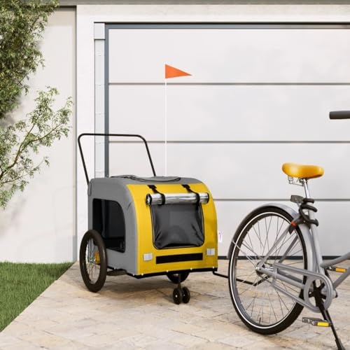 Homgoday Remorque de vélo pour animaux de compagnie - Confort et sécurité sur la route - Jusqu'à 45 kg