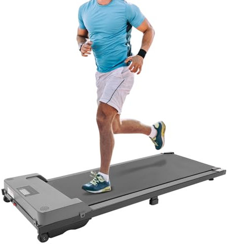 Walking Pad Mini Laufband Schreibtisch Under Desk Treadmill mit Fernbedienung & LCD-Display für Zuhause Büro, Max Kapazität 100KG, 120 * 53 * 12cm
