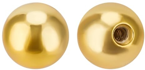 Beebeecraft 3~4 tapones de Bola Redondos de Plata de Ley con Respaldo de Rosca de 925mm para Pendientes, Accesorios para Perforaciones